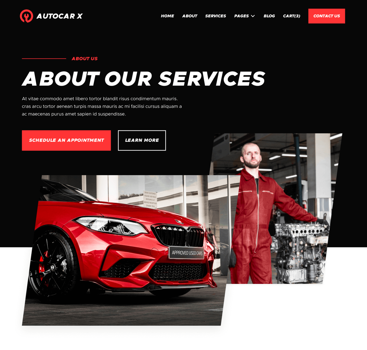 Autocar - About page - Automotive Webflow Template